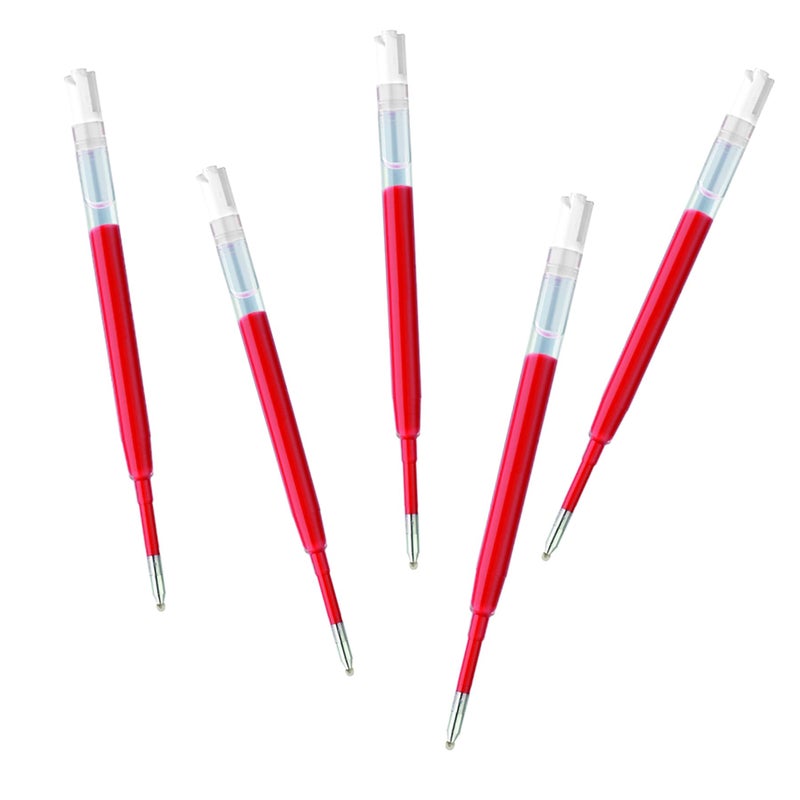 DunBong G2 Gel Ink Pen Refills, for Retractable Gel Pens, 0.5mm Fine Point, Pack of 5 (Red) - Image 4